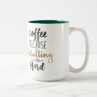 Café Parce Que L'Adulte Est Dur | Typographie chic