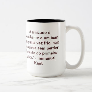Tasse 2 Couleurs Café Philosophique - Kant et l'amitié