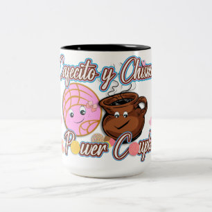 Tasse 2 Couleurs Cafecito y chisme Cute drôle Mexicaine