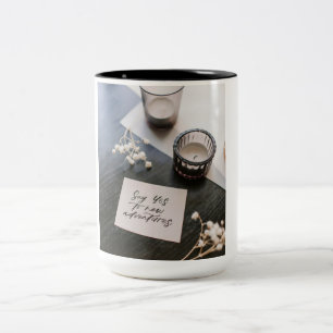Tasse 2 Couleurs Cafetière, cacao chaud