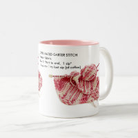 "Caffeinated Garter Stitch" - rose Tricot