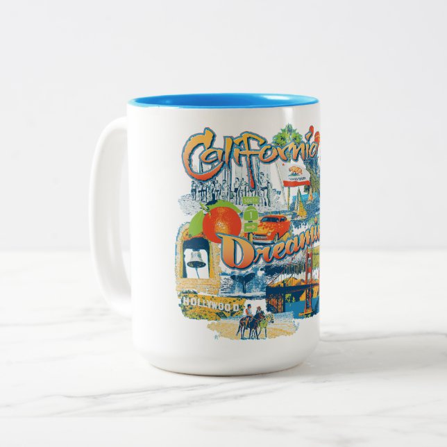 Tasse 2 Couleurs California Dreaming (Devant gauche)