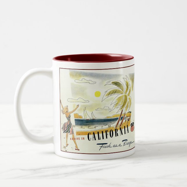 TASSE 2 COULEURS CALIFORNIE (Gauche)