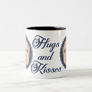 Tasse 2 Couleurs Câlins et Baisers
