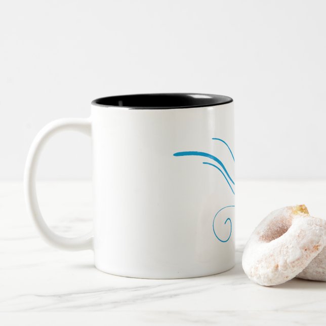 Tasse 2 Couleurs Calligraphie perse (RUMI) (Avec donut)