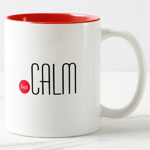 Tasse 2 Couleurs Calme chaud : Expression technique amusante de l'e