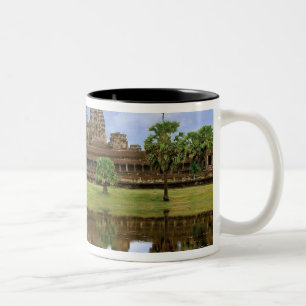Tasse 2 Couleurs Cambodge, Kampuchea, temple d'Angkor Wat.
