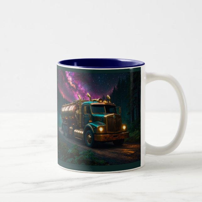 Tasse 2 Couleurs Camion-citerne à vapeur (Droit)