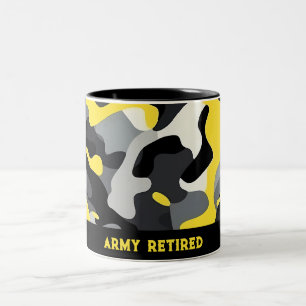 Tasse 2 Couleurs Camouflage gris-jaune