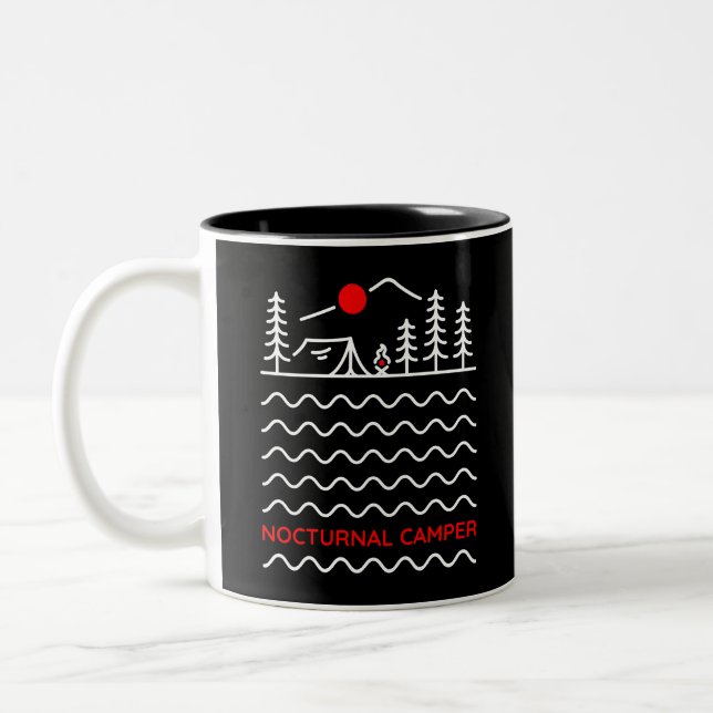 Tasse 2 Couleurs Camper nocturne 2 (Gauche)