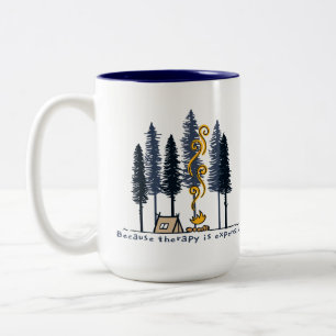 Tasse 2 Couleurs Camping Cartoon