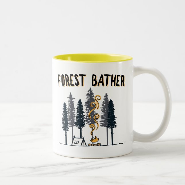 Tasse 2 Couleurs Camping de Béton forestier (Droit)