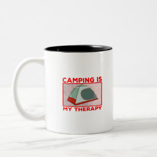 Tasse 2 Couleurs Camping est ma thérapie
