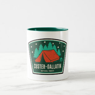 Tasse 2 Couleurs Camping forestier national Custer-Gallatin
