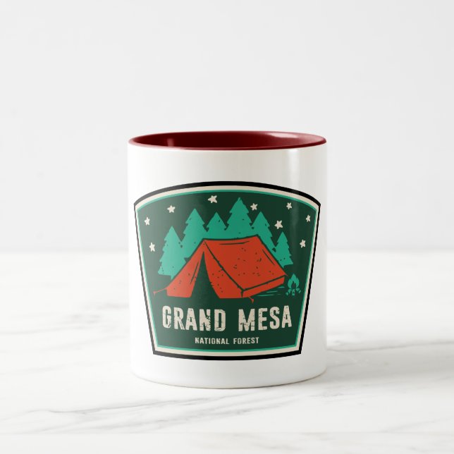 Tasse 2 Couleurs Camping forestier national de Grand Mesa (Centre)