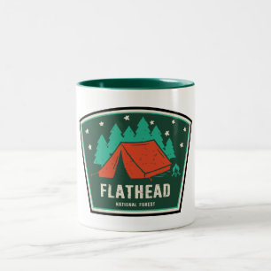 Tasse 2 Couleurs Camping Forêt Nationale Flathead