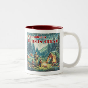 Tasse 2 Couleurs Camping Friggin Grande Pluie Drôle