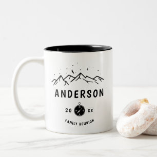 Tasse 2 Couleurs Camping rustique Réunion familiale personnalisée