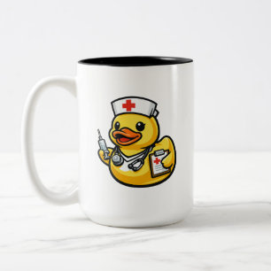 Tasse 2 Couleurs Canard en Caoutchouc Infirmière