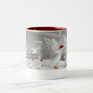 Tasse 2 Couleurs Canards d'une manière amusante de coureur de Noë