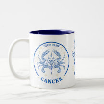 Cancer personnalisé Zodiac 11 oz