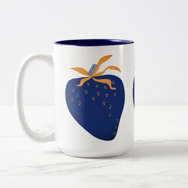 TASSE 2 COULEURS CANECA EM DOIS TONS - DELICADEZA ABSTRATA (Gauche)