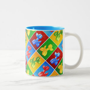 Tasse 2 Couleurs Caniche de ballon