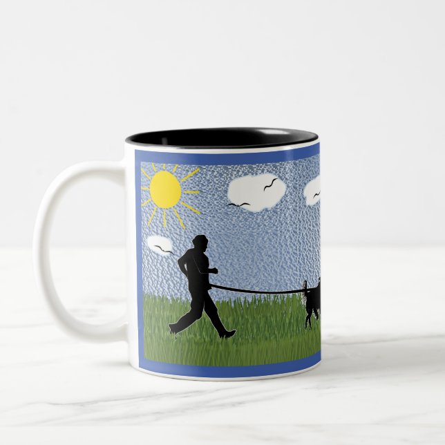 Tasse 2 Couleurs Canicross - Hors du chemin (Gauche)