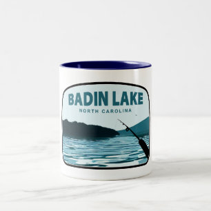 Tasse 2 Couleurs Canne à pêche du lac Badin en Caroline du Nord