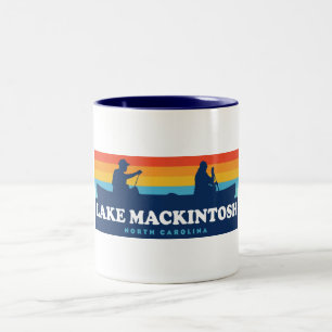Tasse 2 Couleurs Canot de la Caroline du Nord du lac Mackintosh