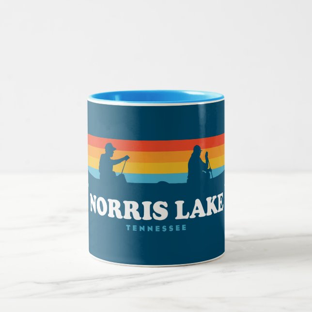 Tasse 2 Couleurs Canot Norris Lake Tennessee (Centre)