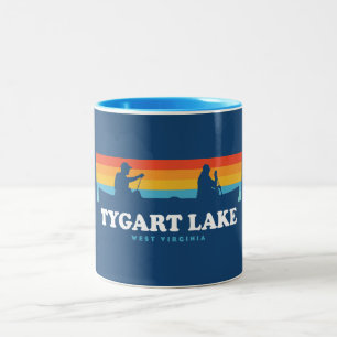 Tasse 2 Couleurs Canot Tygart Lake West Virginia