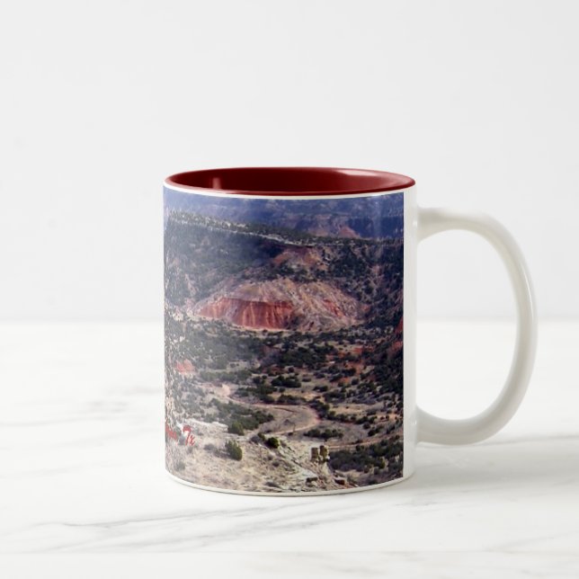 Tasse 2 Couleurs Canyon de Duro de Palo, Tx (Droit)
