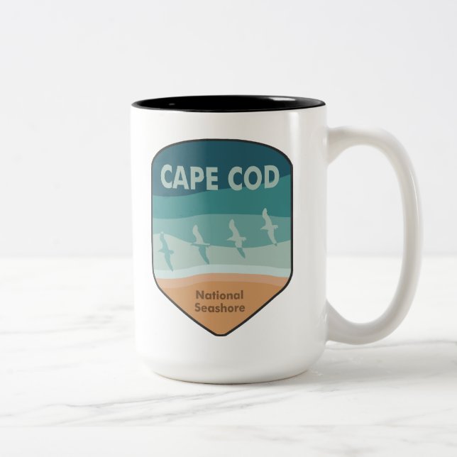 Tasse 2 Couleurs Cape Cod National Seashore Massachusetts Seagull (Droit)