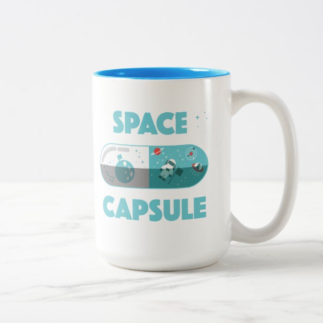 Tasse 2 Couleurs Capsule spatiale (Droit)