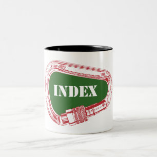 Tasse 2 Couleurs Carabiner d'Escalade d'index