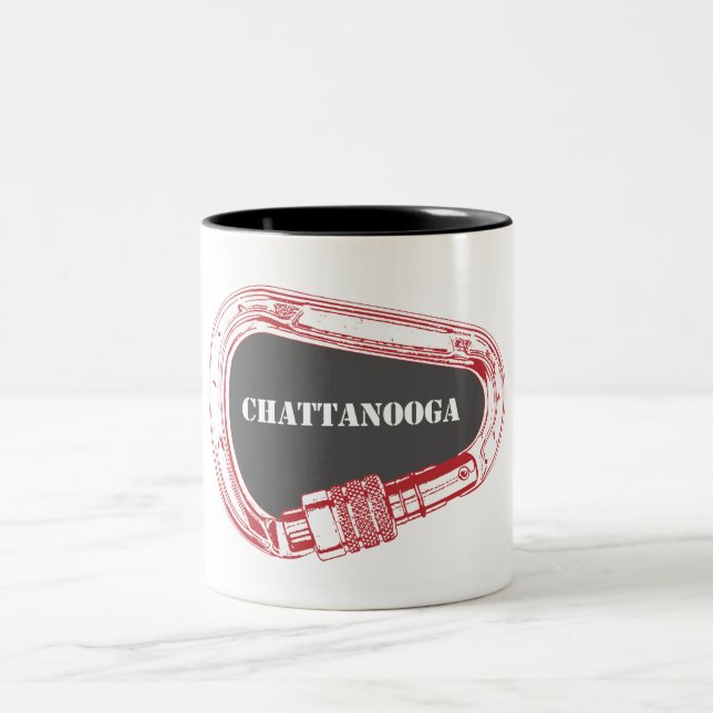 Tasse 2 Couleurs Carabiner Escalade Chattanooga (Centre)