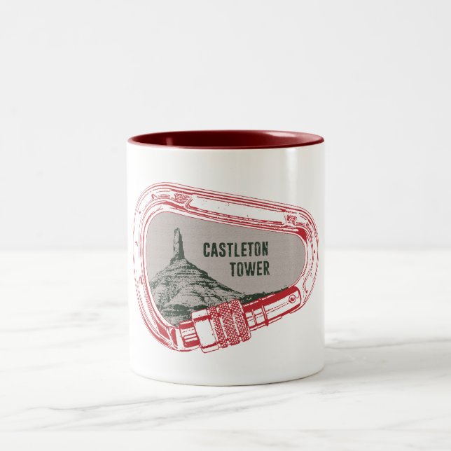 Tasse 2 Couleurs Carabiner Escalade Tour Castleton (Centre)