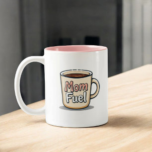Tasse 2 Couleurs Carburant de Maman Maman amateur de café drôle
