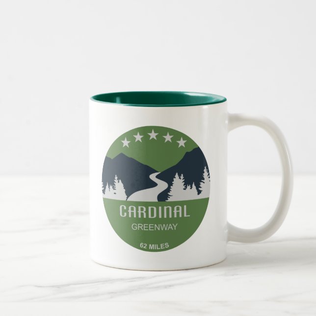 Tasse 2 Couleurs Cardinal Greenway Indiana (Droit)