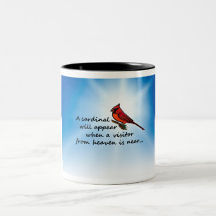 Tasse 2 Couleurs Cardinal, visiteur de ciel