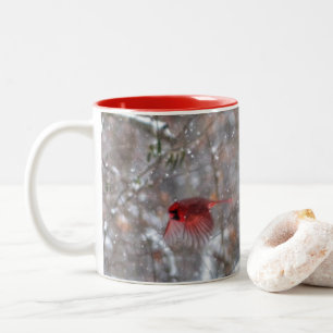Tasse 2 Couleurs Cardinaux dans la neige