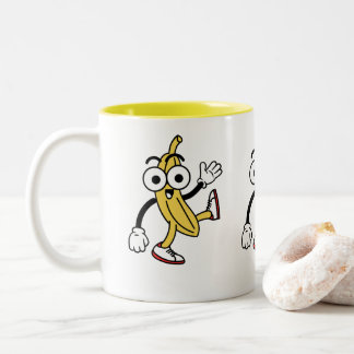 Tasse 2 Couleurs Caricature à la banane