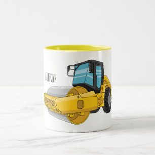 Tasse 2 Couleurs Caricature à rouleaux de route