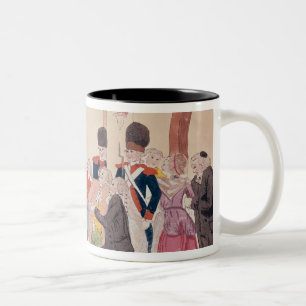 Tasse 2 Couleurs Caricature de la manière de rendre aristocratique