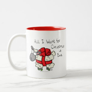 Tasse 2 Couleurs Caricature de Noël pour les Murs de Noël
