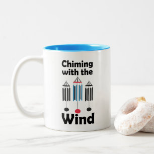 Tasse 2 Couleurs Carillons Éolien Tintant au Vent