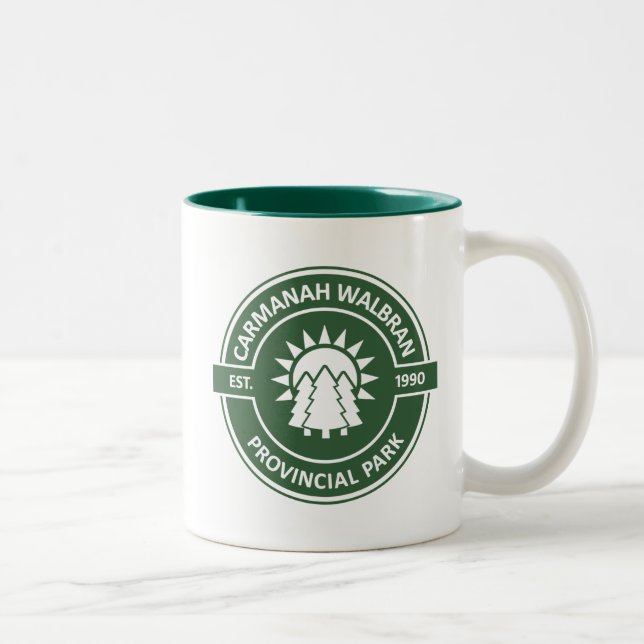 Tasse 2 Couleurs Carmanah Walbran Provincial Sun Trees (Droit)
