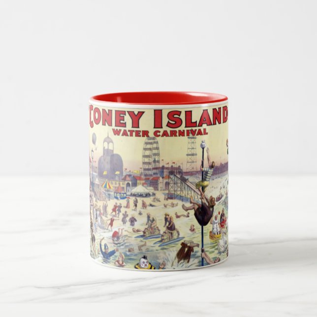 Tasse 2 Couleurs Carnaval de Coney Island, 1898 - (Centre)