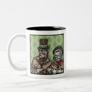 Tasse 2 Couleurs Caroleurs de Masque de Fer - Pop Goth Vacances Sur